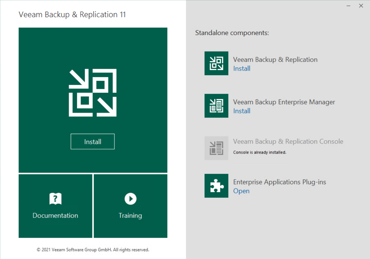 Veeam Enterprise Manager: Installation et configuration initiale