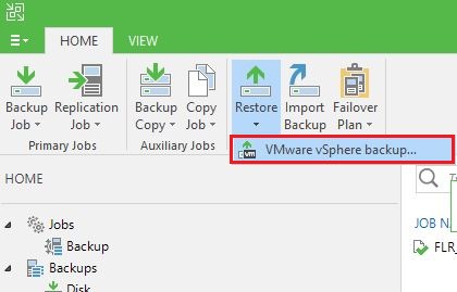 Veeam: Restauration d'un fichier Windows avec Veeam