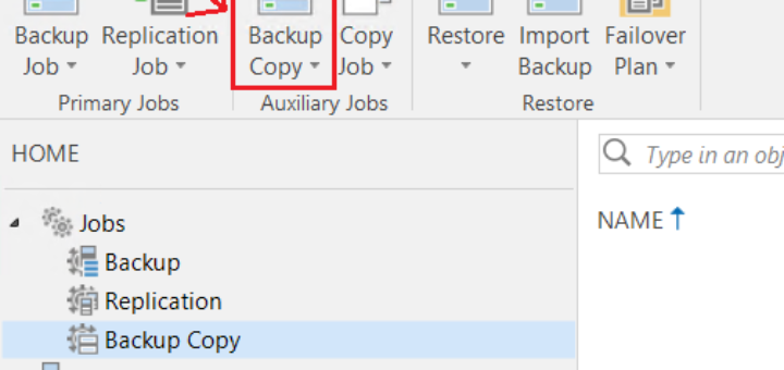 Veeam : Configurer un backup Copy Job afin d'externaliser ses sauvegardes