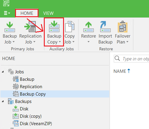 Veeam : Configurer un backup Copy Job afin d'externaliser ses sauvegardes