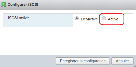 ESXi 6.7 : Création d'un datastore en iSCSI