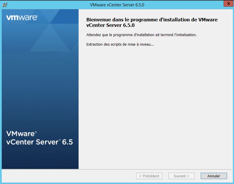 VMware : upgrade vCenter 6.0 vers 6.5