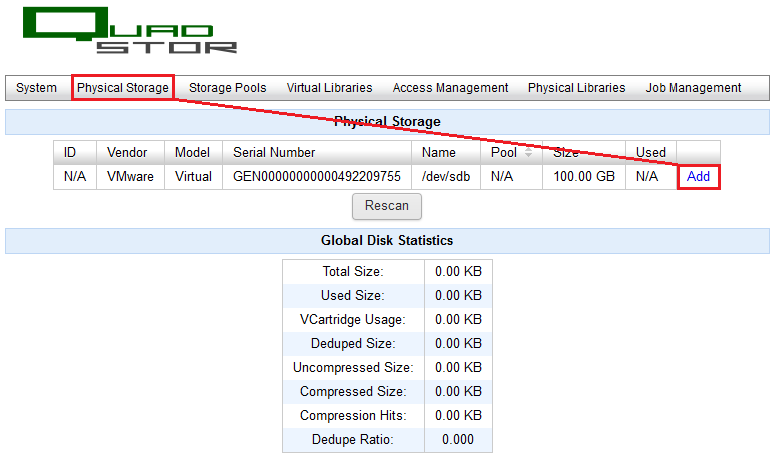 Veeam: Créer un VTL avec Quadstore et configurer Veeam pour la sauvegarde sur bande virtuelle