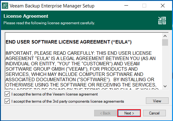 Veeam Enterprise Manager: Installation et configuration initiale