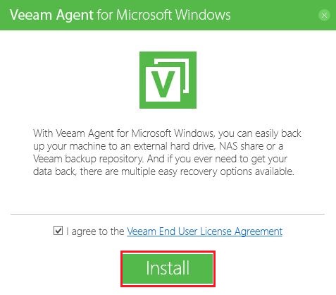 Veeam : Sauvegarde avec Veeam Agent pour Windows