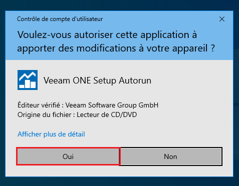 Installation et configuration initiale Veeam One