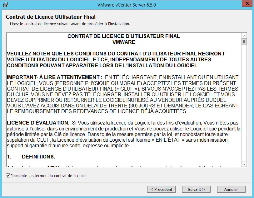 VMware : upgrade vCenter 6.0 vers 6.5