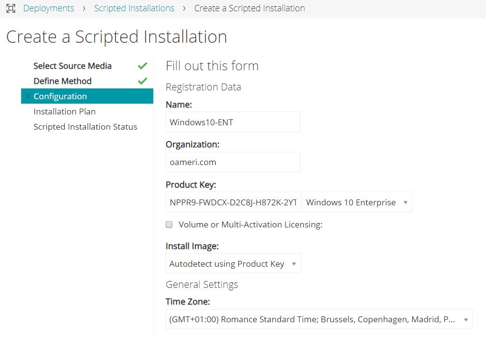Kace SDA : Création de script d'installation pour Windows 10 UEFI