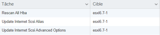 ESXi 6.7 : Création d'un datastore en iSCSI