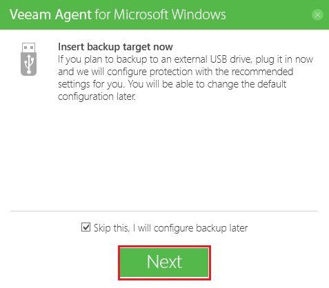 Veeam : Sauvegarde avec Veeam Agent pour Windows