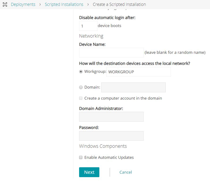 Kace SDA : Création de script d'installation pour Windows 10 UEFI