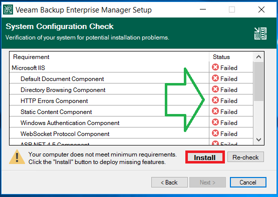 Veeam Enterprise Manager: Installation et configuration initiale