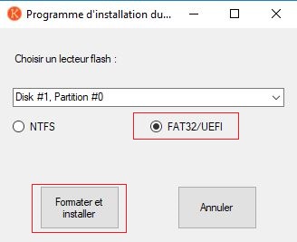 Kace SDA : Création d’une clé USB UEFI média bootable