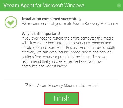 Veeam : Sauvegarde avec Veeam Agent pour Windows