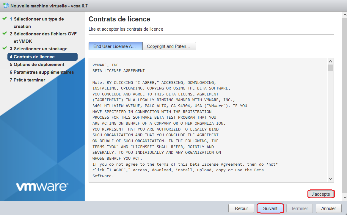 VMware: Déployer un vCSA 6.7