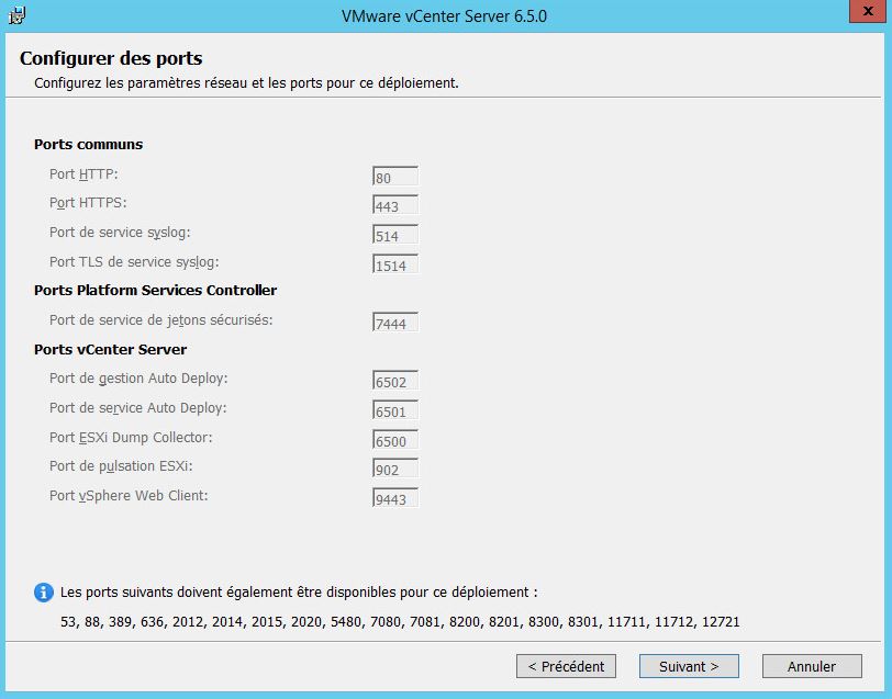 VMware : upgrade vCenter 6.0 vers 6.5