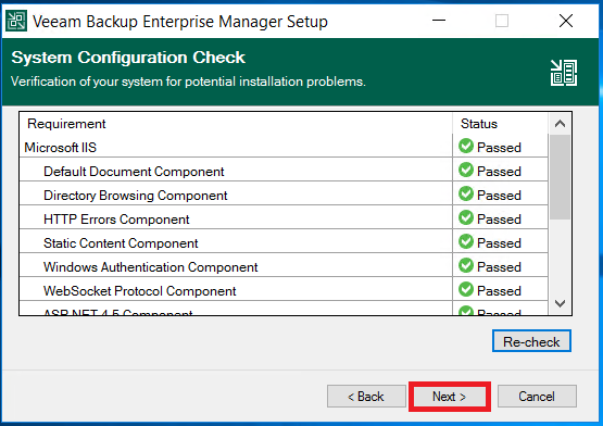 Veeam Enterprise Manager: Installation et configuration initiale