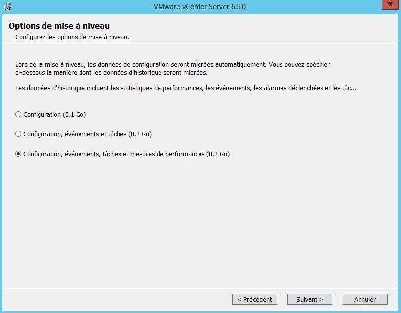 VMware : upgrade vCenter 6.0 vers 6.5