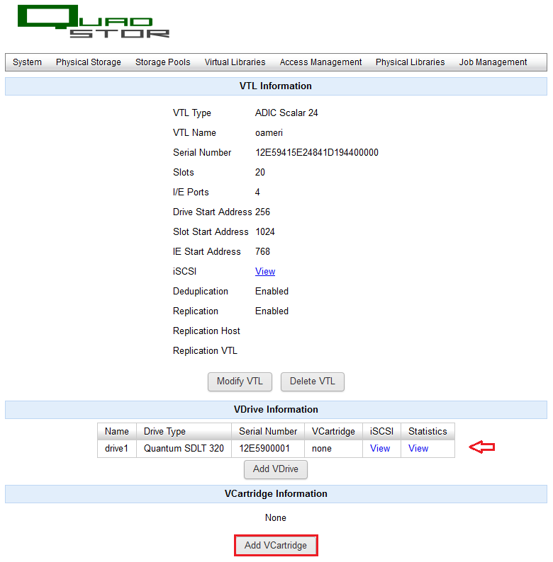 Veeam: Créer un VTL avec Quadstore et configurer Veeam pour la sauvegarde sur bande virtuelle