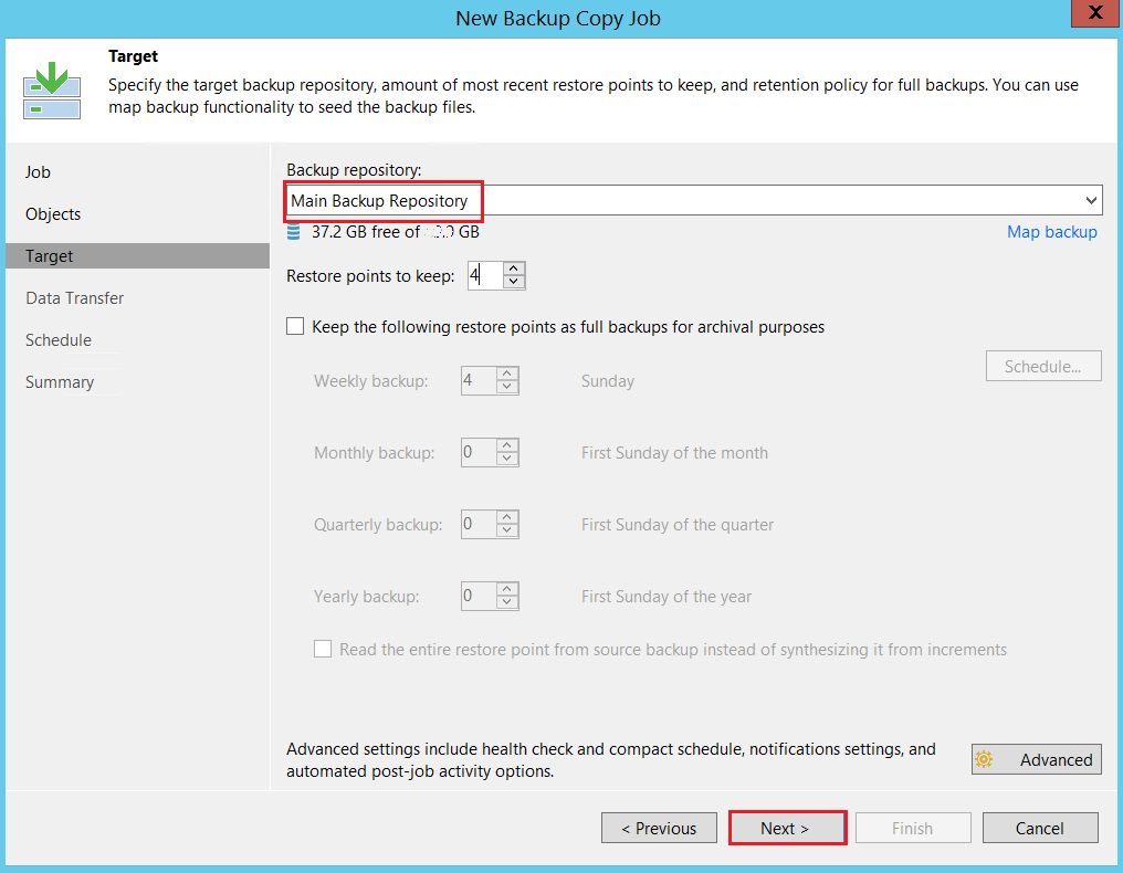 Veeam : Configurer un backup Copy Job afin d'externaliser ses sauvegardes