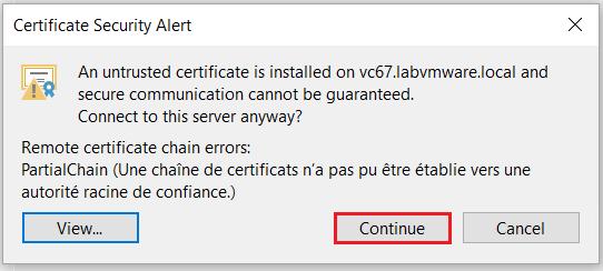 Veeam 10: Ajouter un vCenter à l'inventaire