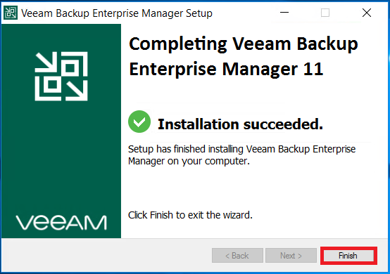 Veeam Enterprise Manager: Installation et configuration initiale