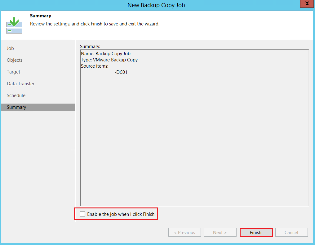 Veeam : Configurer un backup Copy Job afin d'externaliser ses sauvegardes