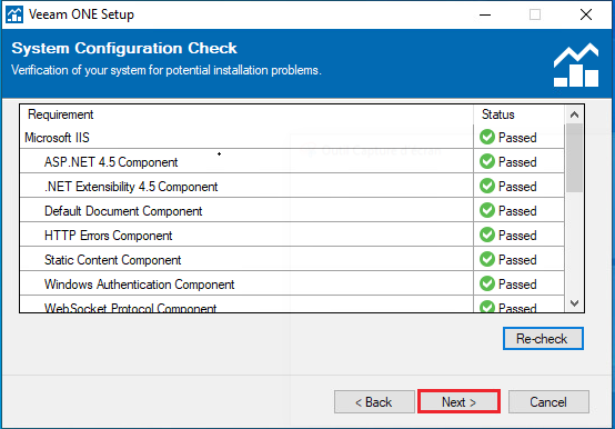 Installation et configuration initiale Veeam One