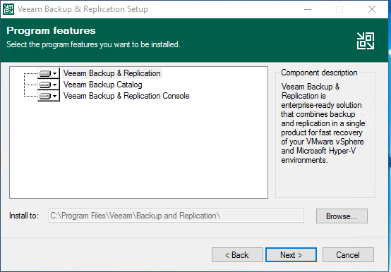 Installation Veeam Backup & Recovery v10
