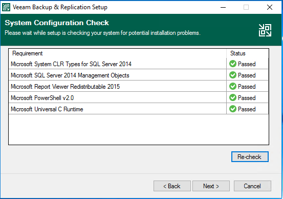 Installation Veeam Backup & Recovery v10