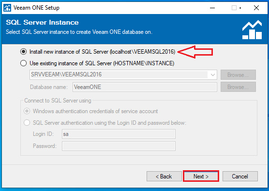 Installation et configuration initiale Veeam One