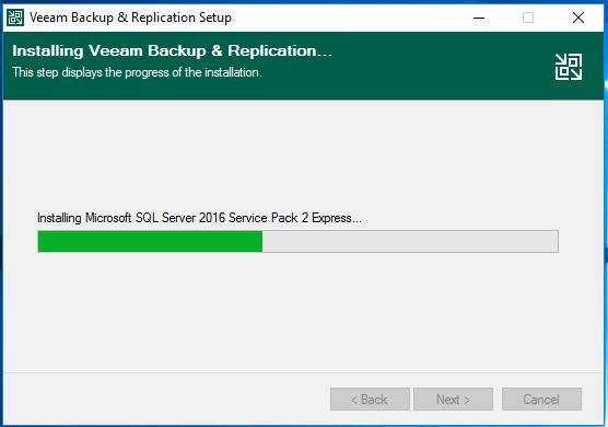 Installation Veeam Backup & Recovery v10