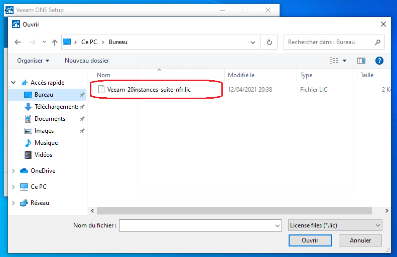 Installation et configuration initiale Veeam One