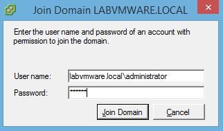 VMware : Activer l'authentification AD sur un ESXi