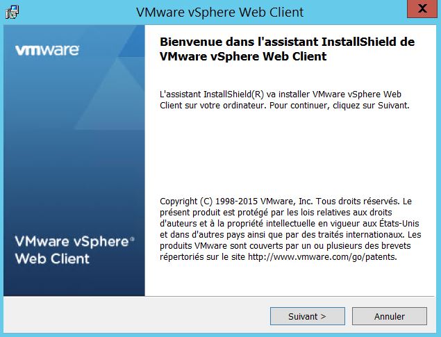 VMware : Installer vCenter Server 5.5 sous Windows Server