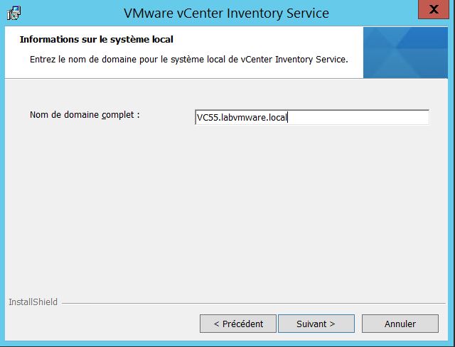 VMware : Installer vCenter Server 5.5 sous Windows Server