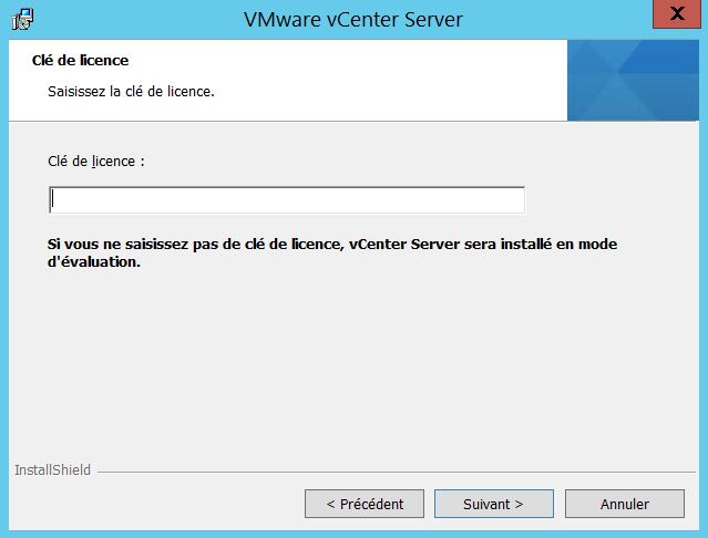 VMware : Installer vCenter Server 5.5 sous Windows Server