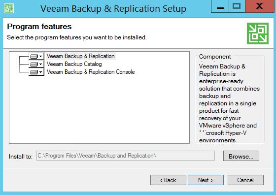 Installer Veeam Backup version gratuite