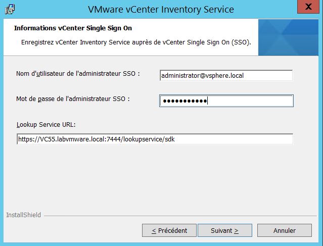 VMware : Installer vCenter Server 5.5 sous Windows Server