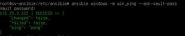 Ansible : installation et administrations des serveurs Windows