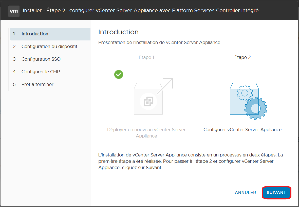 VMware: Déployer un vCSA 6.7