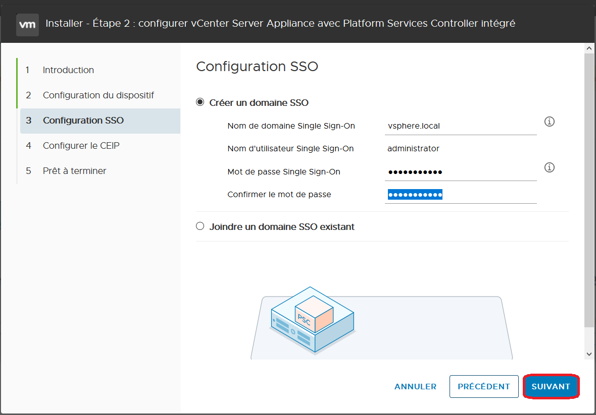 VMware: Déployer un vCSA 6.7