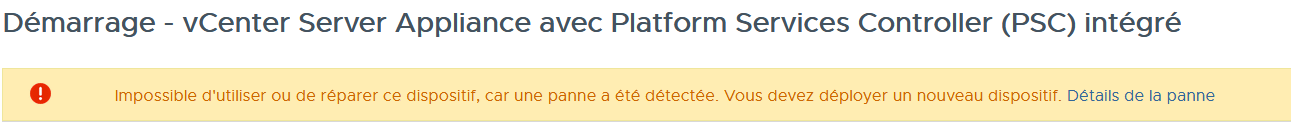 VMware: Déployer un vCSA 6.7