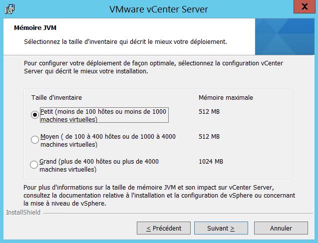 VMware : Installer vCenter Server 5.5 sous Windows Server