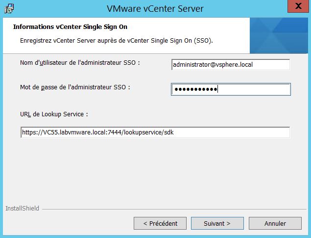 VMware : Installer vCenter Server 5.5 sous Windows Server