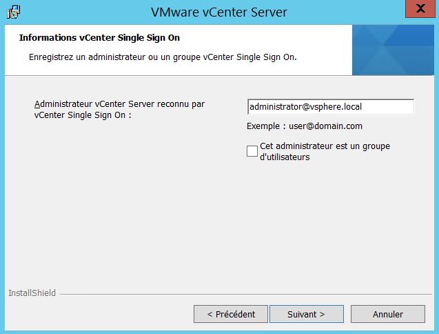 VMware : Installer vCenter Server 5.5 sous Windows Server