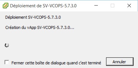 VMware : Install vCenter Operation Manager vCops