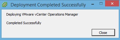 VMware : Install vCenter Operation Manager vCops