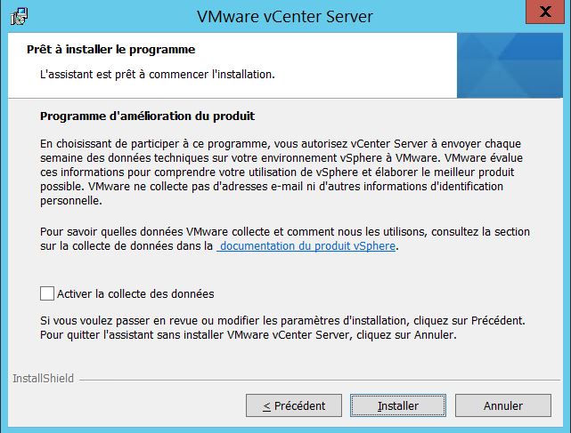 VMware : Installer vCenter Server 5.5 sous Windows Server