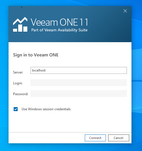 Installation et configuration initiale Veeam One